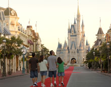 For the first time in history, a family had Walt Disney World's Magic Kingdom Park all to themselves.