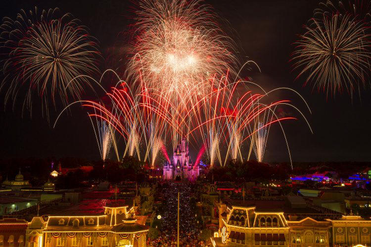 Walt Disney World Paints the Sky Red, White and Blue with Independence Day Fireworks